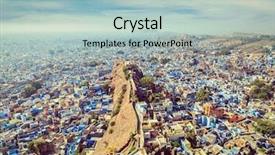  Presentation with vintage retro - Theme having town - vintage retro effect filtered hipster background and a mint green colored foreground