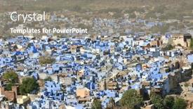  Presentation with jodhpur - Presentation theme consisting of jodhpur-blue-city-of-rajasthan background and a gray colored foreground