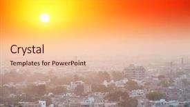  Presentation with jodhpur - Theme having jodhpur in rajasthan india background and a lemonade colored foreground