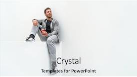  Presentation with curling sport - Slide set consisting of jogging pants activewear outdoor athlete background and a white colored foreground