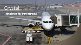  Presentation with airbus - Theme enhanced with johannesburg-april-18-airbus-a319 background and a gray colored foreground