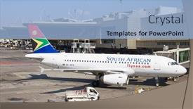  Presentation with airbus - Presentation design featuring johannesburg-april-18-airbus-a320 background and a light blue colored foreground