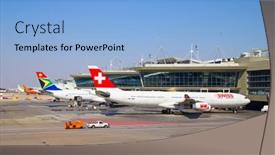  Presentation with airbus - Cool new presentation with johannesburg-april-18-airbus-a340 backdrop and a light blue colored foreground