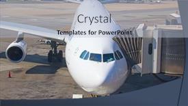  Presentation with airbus - Audience pleasing slide deck consisting of johannesburg-april-18-airbus-a340 backdrop and a light blue colored foreground