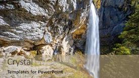  Presentation with salzburg - Amazing slide set having johanneswasserfall-waterfall-sankt-johann-im backdrop and a coral colored foreground