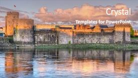  Presentation with ireland - Theme enhanced with john castle in limerick ireland background and a coral colored foreground