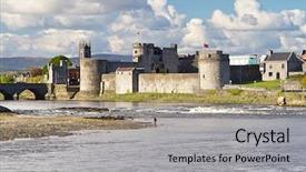  Presentation with tamil king - Presentation theme consisting of john castle in limerick ireland background and a light gray colored foreground