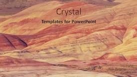  Presentation with beds - Slide set consisting of john-day-fossil-beds-national background and a coral colored foreground