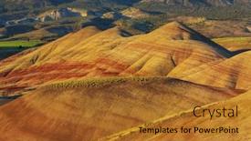  Presentation with beds - Slides consisting of john-day-fossil-beds-national background and a red colored foreground