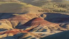  Presentation with beds - Presentation consisting of john-day-fossil-beds-national background and a coral colored foreground