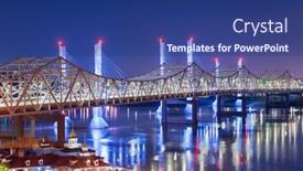  Presentation with abraham lincoln - Presentation theme consisting of john-f-kennedy-bridge background and a ocean colored foreground