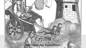  Presentation with inventor - PPT theme featuring john-law-the-inventor background and a light gray colored foreground