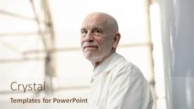  Presentation with pope - Slide deck with john-malkovich-attends-the-new background and a sky blue colored foreground