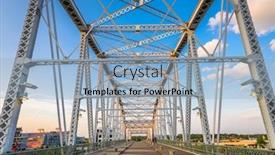  Presentation with pedestrian bridge - Beautiful slide set featuring john-seigenthaler-pedestrian-bridge backdrop and a light blue colored foreground