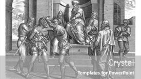  Presentation with throne - Beautiful PPT theme featuring john-the-baptist-is-taken backdrop and a gray colored foreground