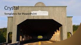  Presentation with united states - Slide set with john wooden - smolen-gulf bridge the longest covered background and a coral colored foreground