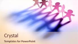  Presentation with holding people in hands - Amazing slides having join together - people holding hands backdrop and a  colored foreground