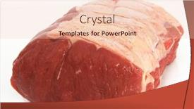  Presentation with joint - Beautiful slide deck featuring joint-of-beef-sirloin backdrop and a lemonade colored foreground