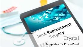  Presentation with medical procedure - PPT theme having joint-replacement-surgery-medical-procedures background and a white colored foreground