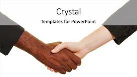  Presentation with african people - PPT theme featuring  background and a  colored foreground