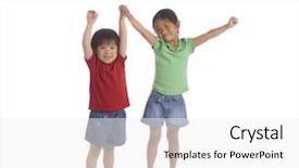  Presentation with growing - Cool new presentation with joking around family friends growing backdrop and a white colored foreground