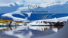  Presentation with cold water - Theme featuring jokulsarlon-glacial-lagoon-the-imposing background and a light blue colored foreground