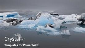  Presentation with lagoon - Colorful presentation enhanced with jokulsarlon-lagoon-in-iceland-europe backdrop and a dark gray colored foreground