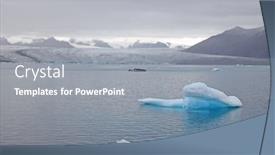  Presentation with iceland - Slide set having jokulsarlon-lagoon-in-iceland-europe background and a gray colored foreground