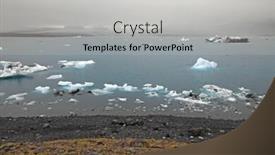  Presentation with iceland - Cool new PPT layouts with jokulsarlon-lagoon-in-iceland-europe backdrop and a light gray colored foreground