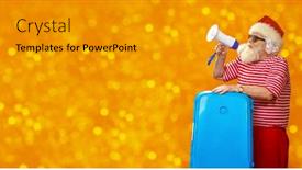  Presentation with jolly - PPT layouts enhanced with jolly-santa-claus-santa background and a gray colored foreground