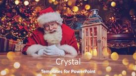  Presentation with jolly - Theme enhanced with jolly-santa-claus-sneaked background and a coral colored foreground