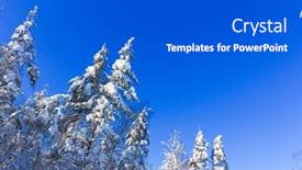  Presentation with jolly - Presentation design enhanced with jolly sunny winter background and a dark gray colored foreground