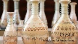  Presentation with bottles - Beautiful presentation theme featuring jordan - souvenirs - bottles with sand backdrop and a coral colored foreground