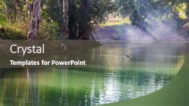  Presentation with baptized - Slides enhanced with jordan-river background and a tawny brown colored foreground
