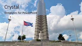  Presentation with revolution - Slides featuring jose marti memorial in revolution background and a light blue colored foreground