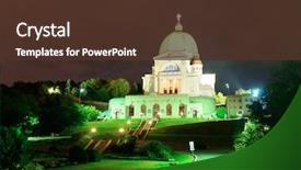  Presentation with joseph - Colorful PPT layouts enhanced with st joseph's oratory backdrop and a tawny brown colored foreground