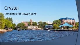  Presentation with joseph - Audience pleasing slide set consisting of joseph river st joseph michigan backdrop and a light blue colored foreground