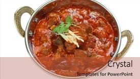  Presentation with curry - Audience pleasing presentation theme consisting of josh mutton curry indian cuisine backdrop and a red colored foreground