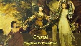  Presentation with reproduction - Colorful theme enhanced with joshua reynolds grace reproduction backdrop and a tawny brown colored foreground