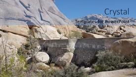  Presentation with joshua tree national park - Presentation theme consisting of joshua-tree-ca-february-26 background and a teal colored foreground