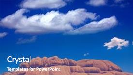  Presentation with joshua tree national park - Presentation theme having joshua tree national park jumbo rocks in yucca valley mohave desert california usa background and a ocean colored foreground