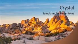  Presentation with joshua tree national park - PPT theme enhanced with prince princess - royal gold crown on red background and a cream colored foreground.