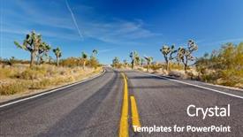  Presentation with joshua tree national park - Beautiful theme featuring joshua tree national park mojave backdrop and a gray colored foreground