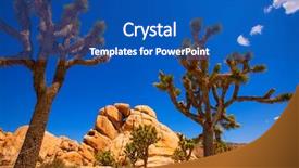  Presentation with joshua tree national park - Presentation enhanced with joshua tree national park yucca valley in mohave desert california usa background and a ocean colored foreground