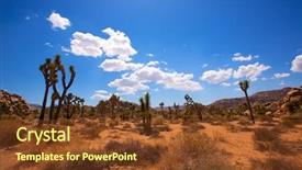  Presentation with joshua tree national park - Slide set enhanced with joshua tree national park yucca background and a  colored foreground