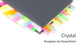  Presentation with tabs - Theme having jotter - business diary with a colored background and a  colored foreground