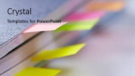  Presentation with tabs - Audience pleasing theme consisting of jotter - business diary with a colored backdrop and a  colored foreground