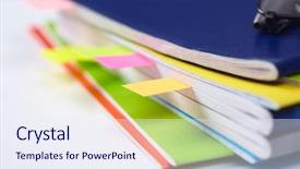  Presentation with tabs - Slides with jotter - business diary with a colored background and a sky blue colored foreground