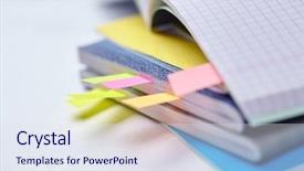  Presentation with tabs - PPT layouts featuring jotter - business diary with a colored background and a  colored foreground