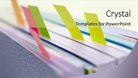  Presentation with tabs - Slides enhanced with jotter - business diary with a colored background and a blonde colored foreground